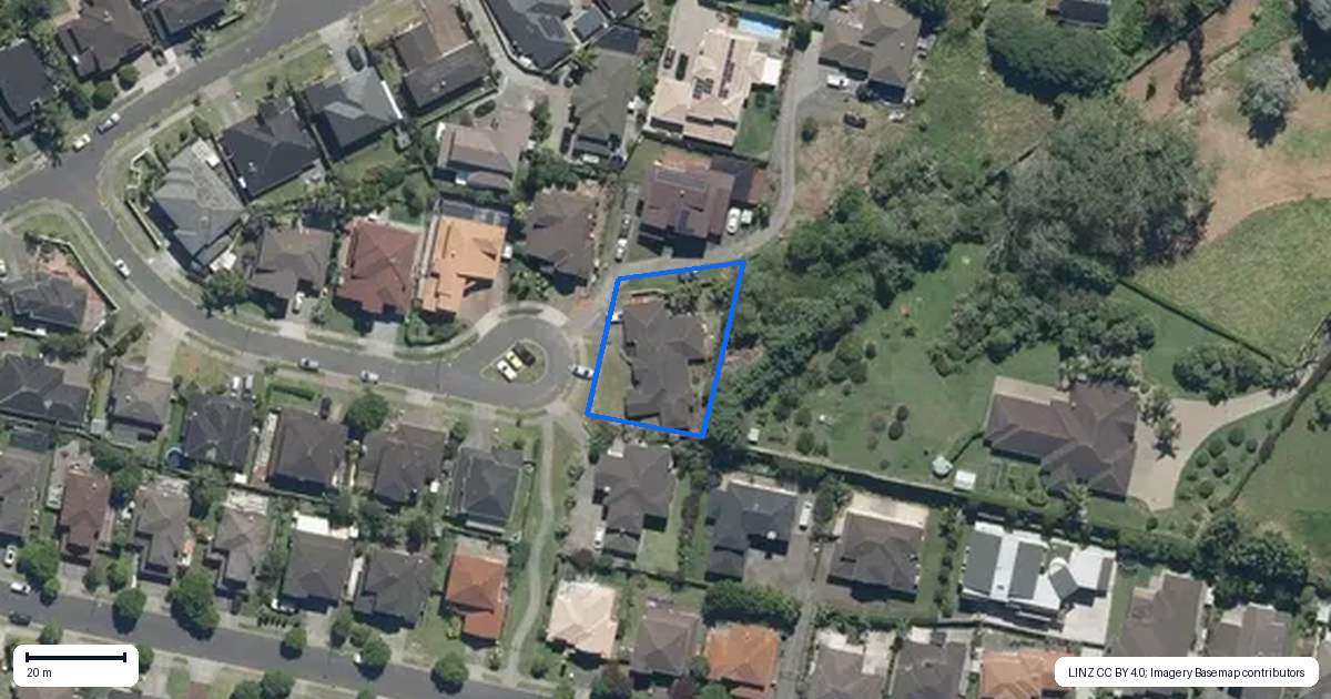 Property context map for 14 Dunoon Close, Flat Bush, Auckland