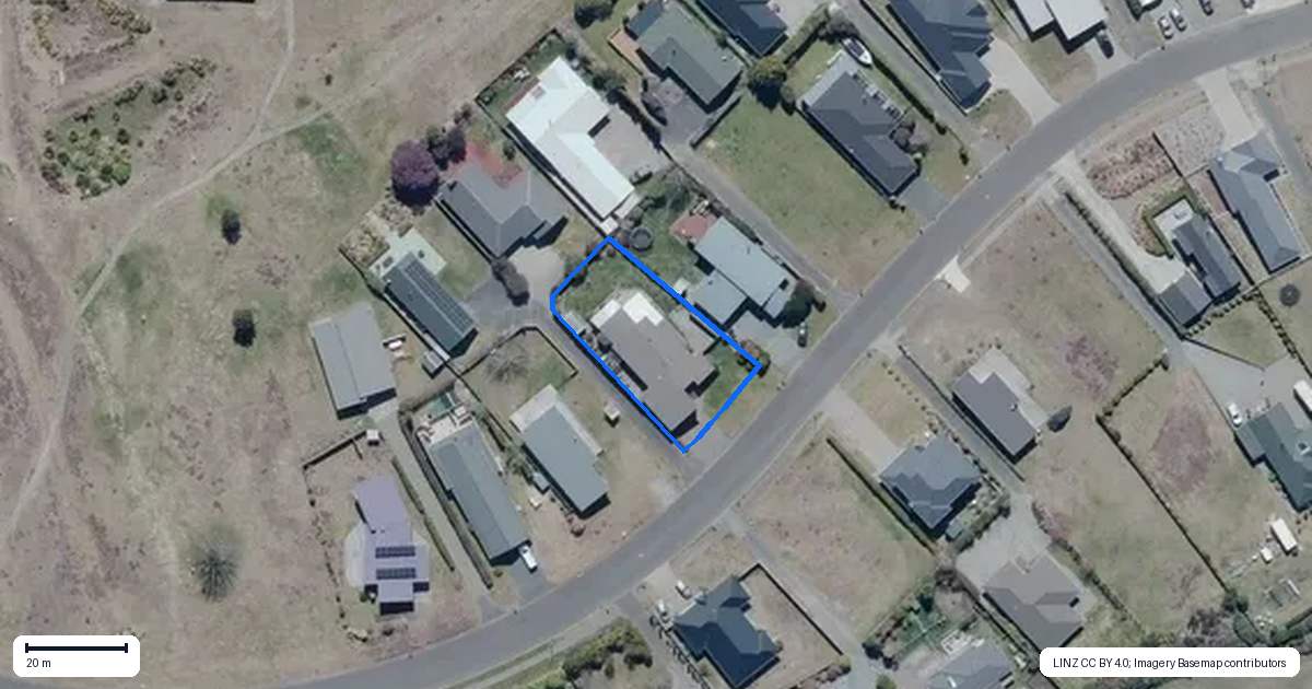 Property context map for 122 Parekaawa Drive, Motuoapa