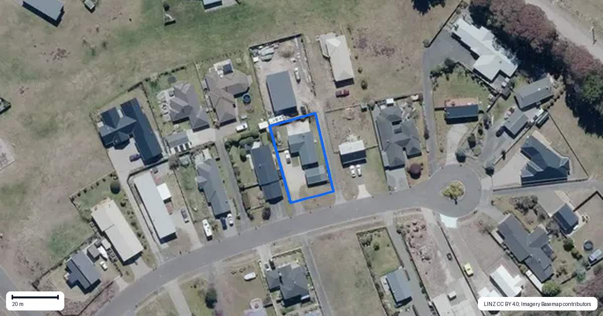 Property context map for 180 Parekaawa Drive, Motuoapa