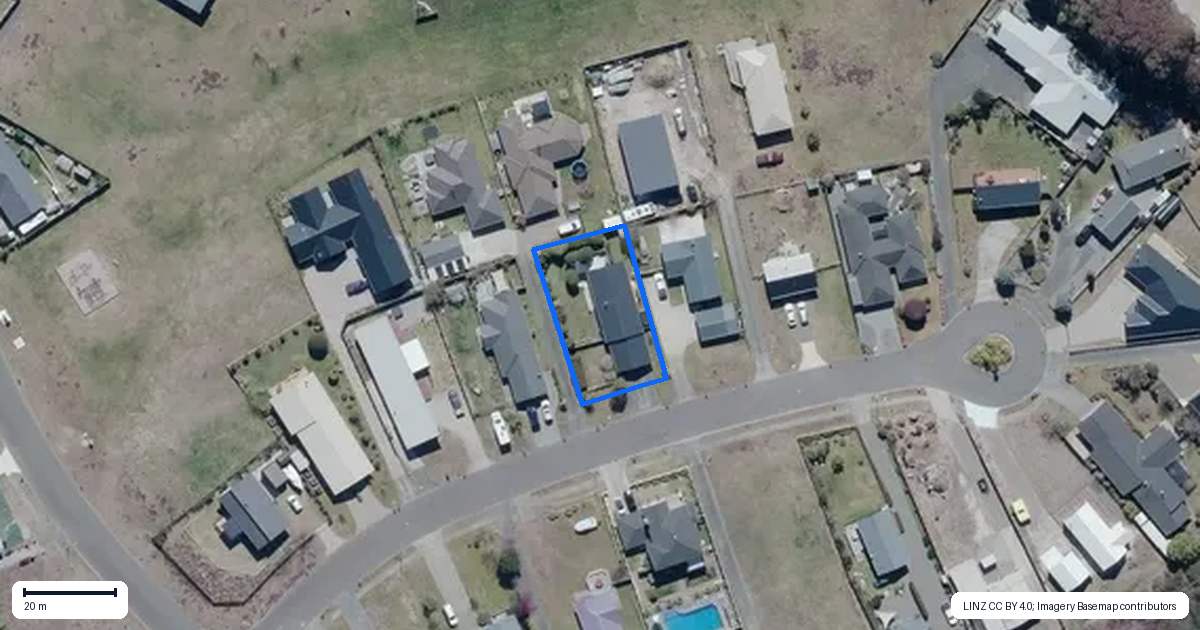 Property context map for 178 Parekaawa Drive, Motuoapa