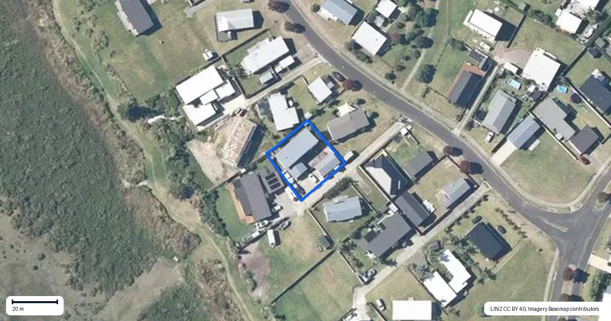 Property context map for 123 Kelly Jade Avenue, Matarangi, Whitianga