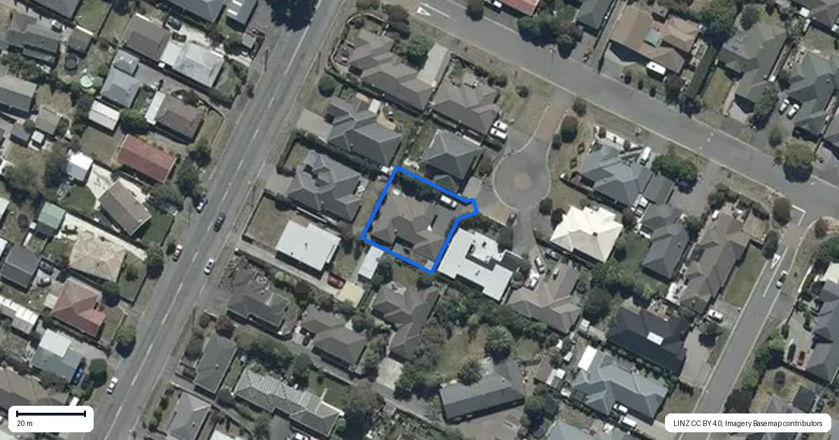 Property context map for 6 Punga Lane, Parklands, Christchurch