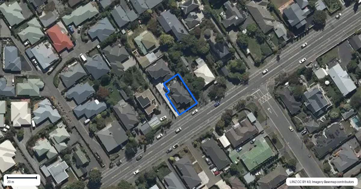 Property context map for 165 Blighs Road, Strowan, Christchurch