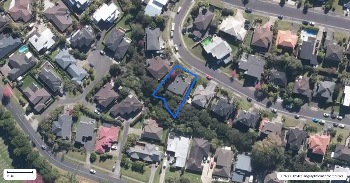 Property context map for 48 Newbury Place, Schnapper Rock, Auckland