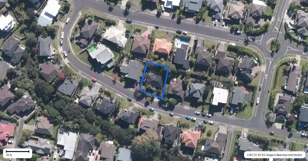 Property context map for 25 Newbury Place, Schnapper Rock, Auckland