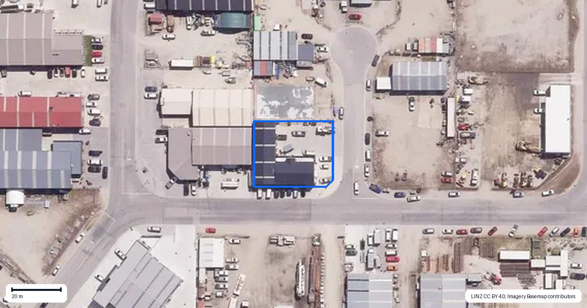 Property context map for 14 Hughes Crescent, Cromwell