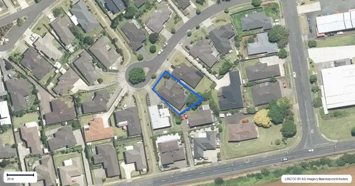 Property context map for 11 Trevors Place, Pukekohe