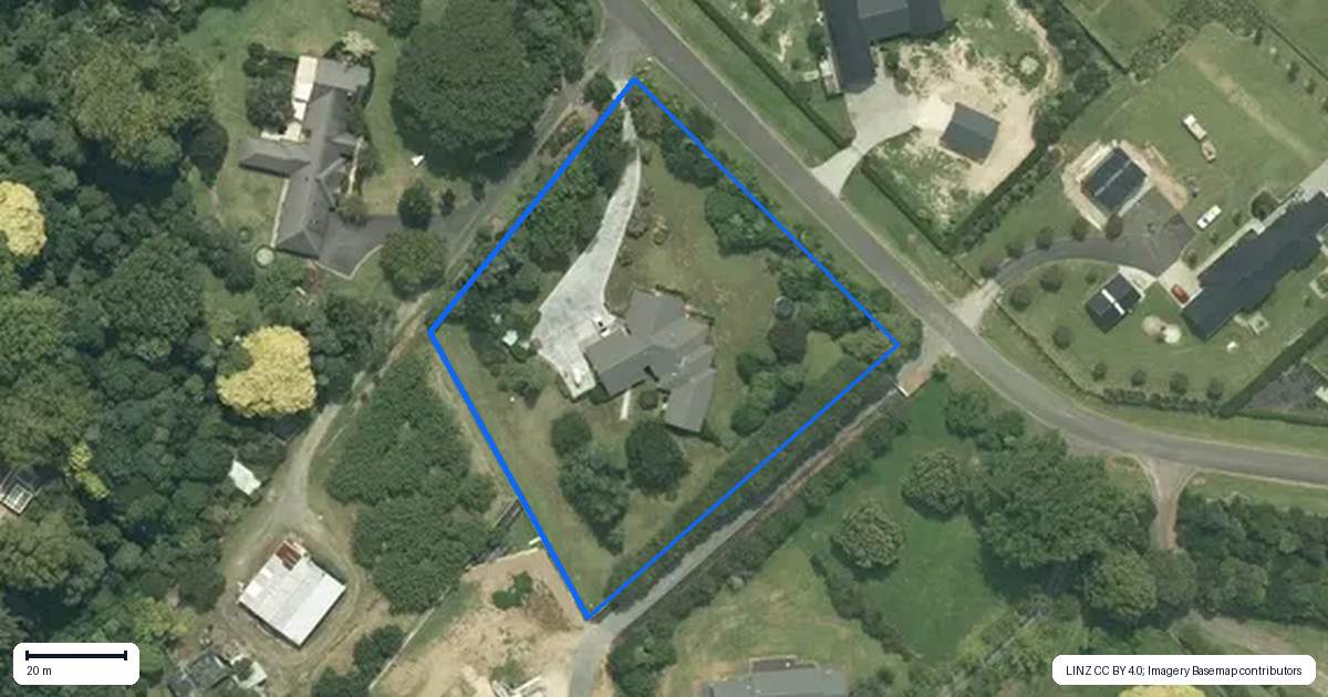 Property context map for 37 Koppens Road, Tamahere, Hamilton
