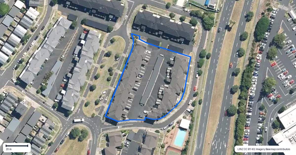 Property context map for 3/23 Opito Way, East Tamaki, Auckland