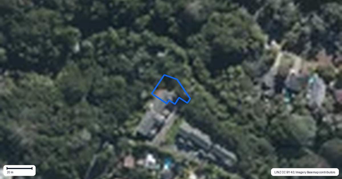 Property context map for 21 Soldiers Bay Place, Birkenhead, Auckland