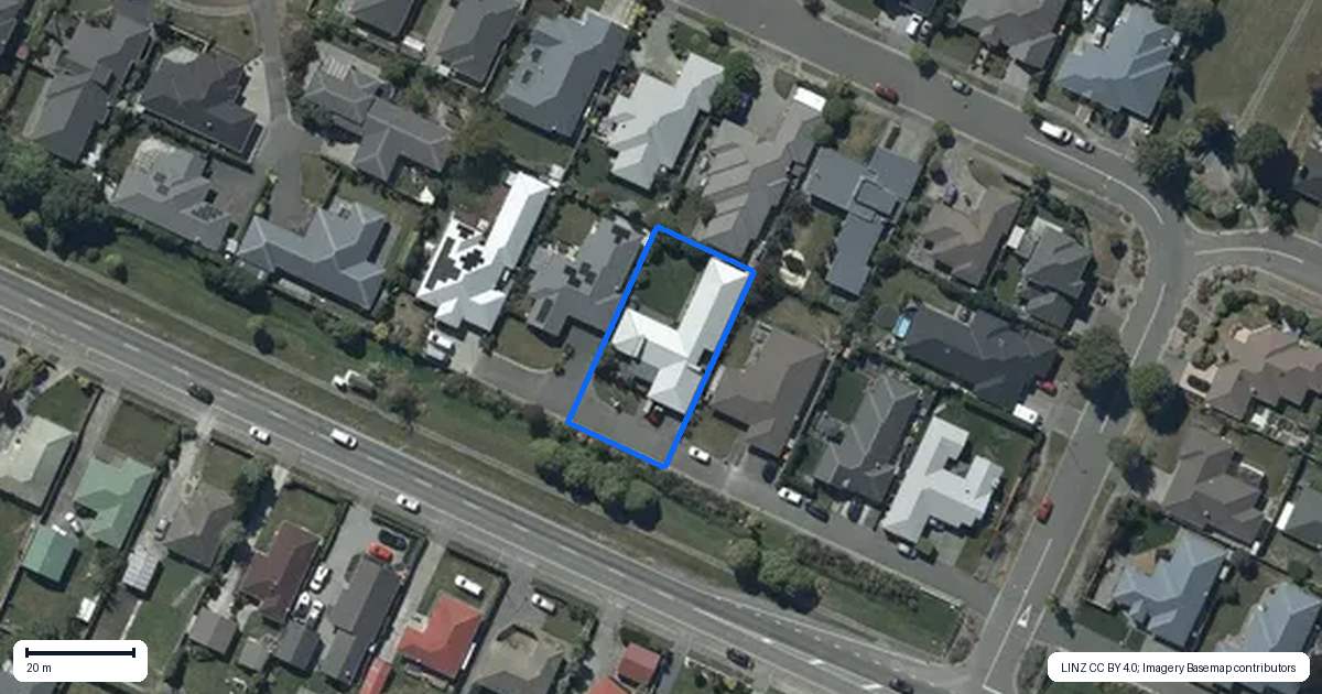 Property context map for 7 Te Pihopa Way, Aidanfield, Christchurch