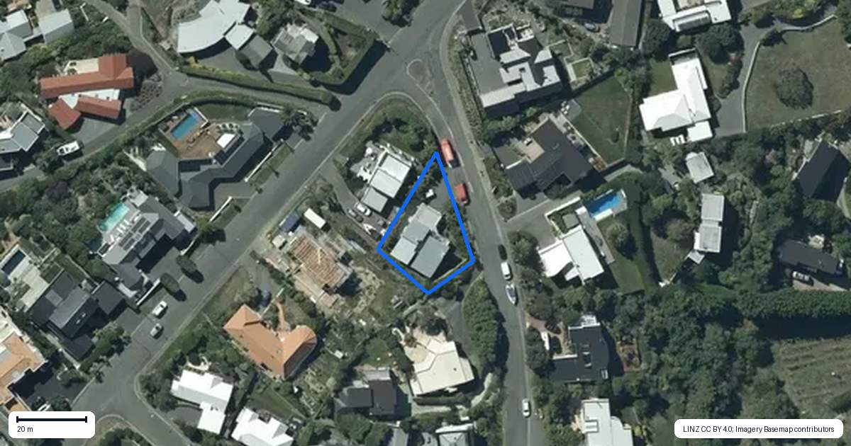 Property context map for 2 Peninsula View, Scarborough, Christchurch