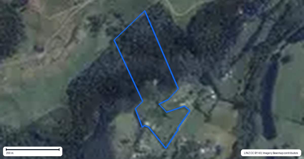 Property context map for 236C Tim Road, Whakamarama