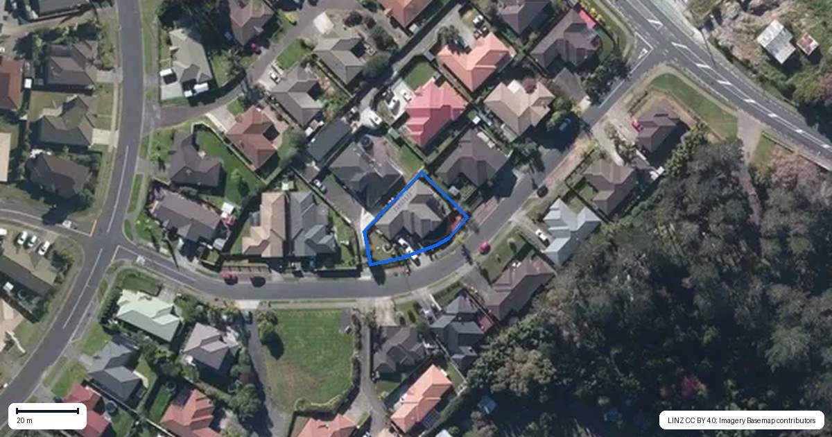 Property context map for 8 Westglen Place, Ranui, Auckland