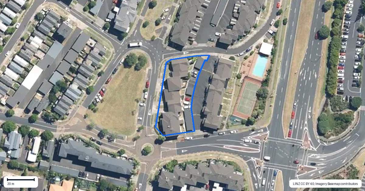 Property context map for 4/1 Opito Way, East Tamaki, Auckland