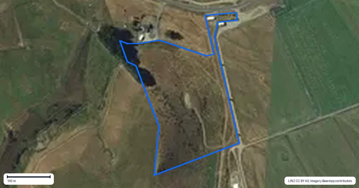 Property context map for 690 Kakapo Road, Te Anau