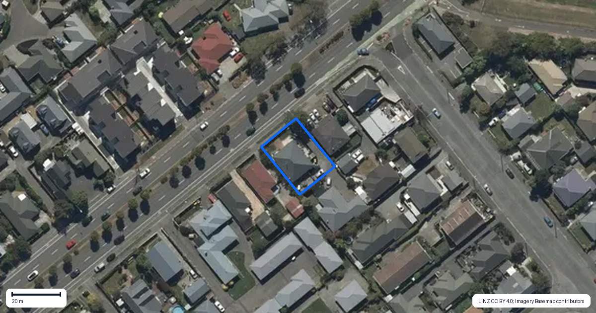 Property context map for 152 Lincoln Road, Addington, Christchurch