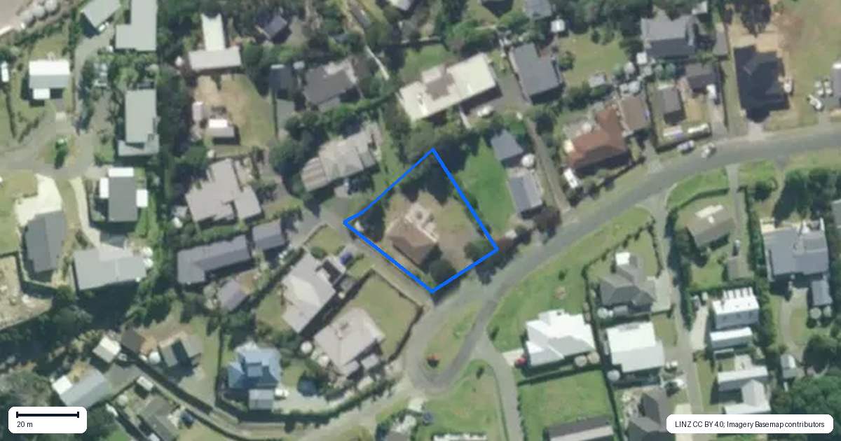 Property context map for 16 Quail Way, Mangawhai Heads, Mangawhai
