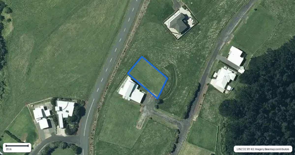 Property context map for 127 Sulby Drive, Kawhia
