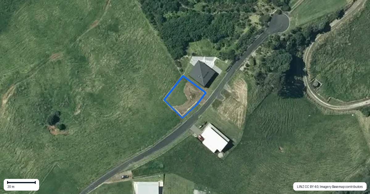 Property context map for 541 Sulby Drive, Kawhia