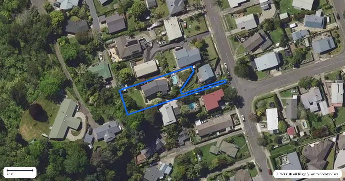 Property context map for 10A White Horse Drive, Whakatane