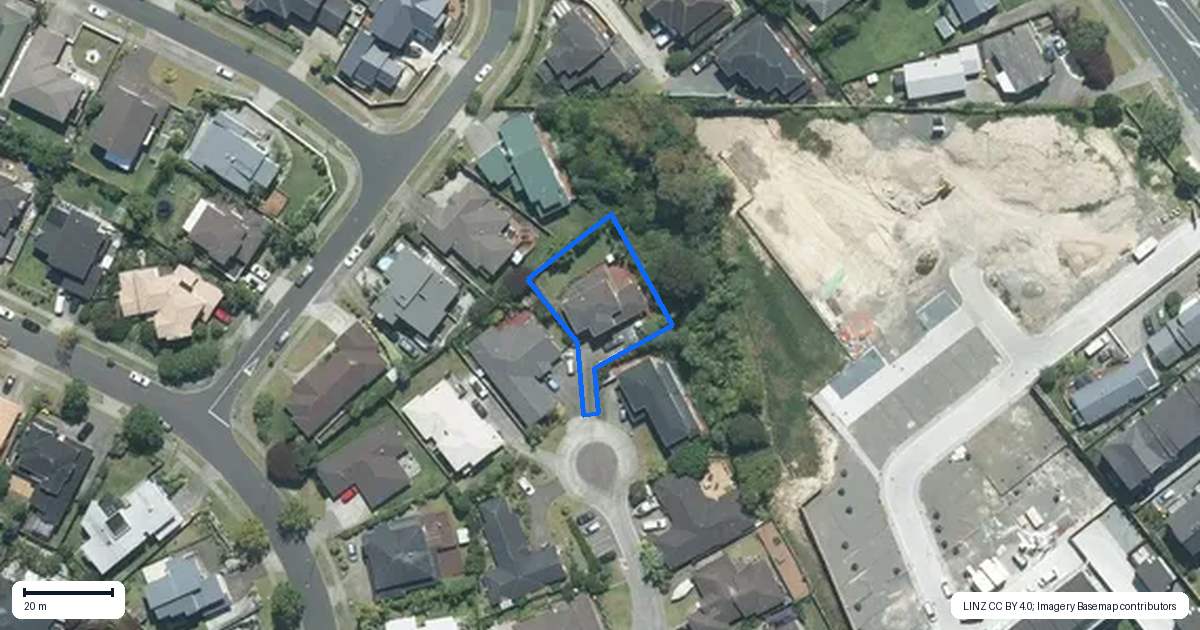 Property context map for 19 Jomard Terrace, Northcross, Auckland
