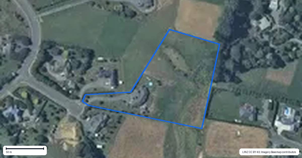 Property context map for 9 Tullahoma Way, Ohau