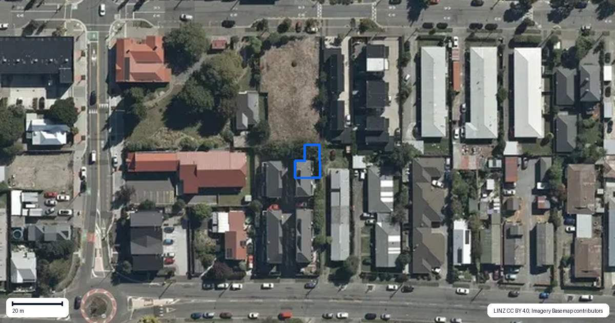 Property context map for 5/443 Hereford Street, Linwood, Christchurch