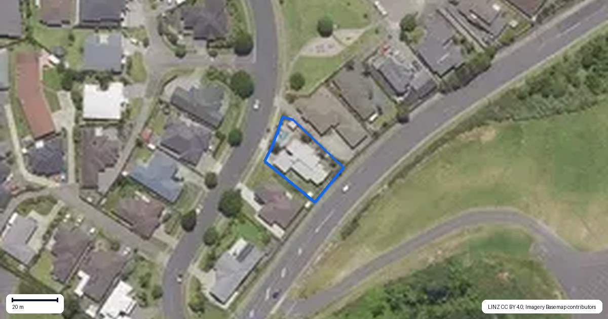 Property context map for 8 Waterside Drive, Pyes Pa, Tauranga
