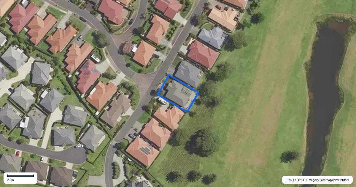 Property context map for 8 Turnberry Close, Aongatete