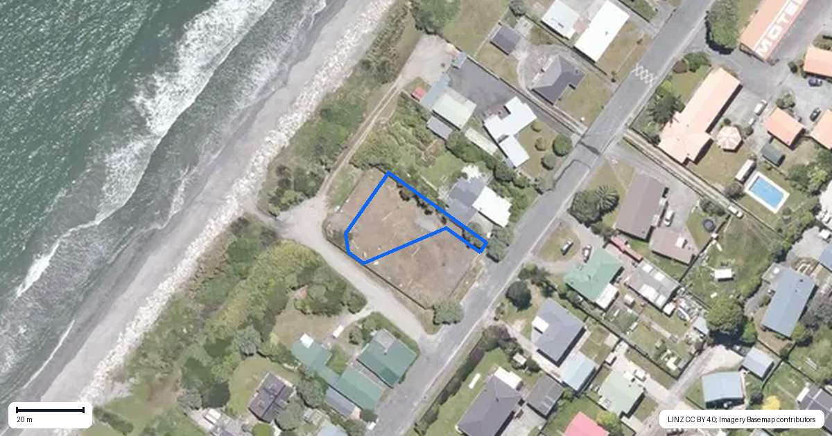 Property context map for 245A Revell Street, Hokitika