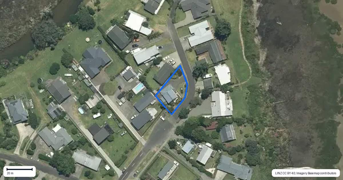 Property context map for 118 Pepe Road, Tairua