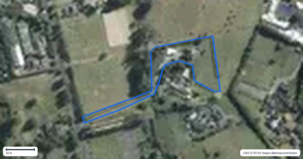 Property context map for 27 Glenmore Road, Coatesville