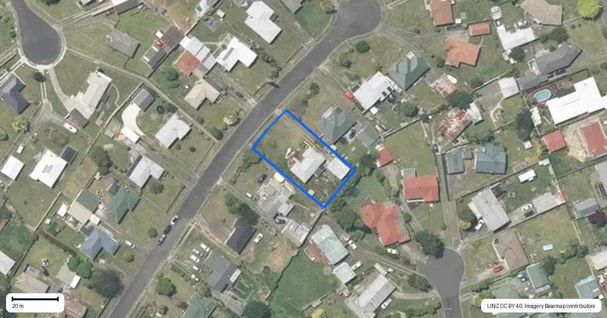 Property context map for 13 Kea Place, Tokoroa