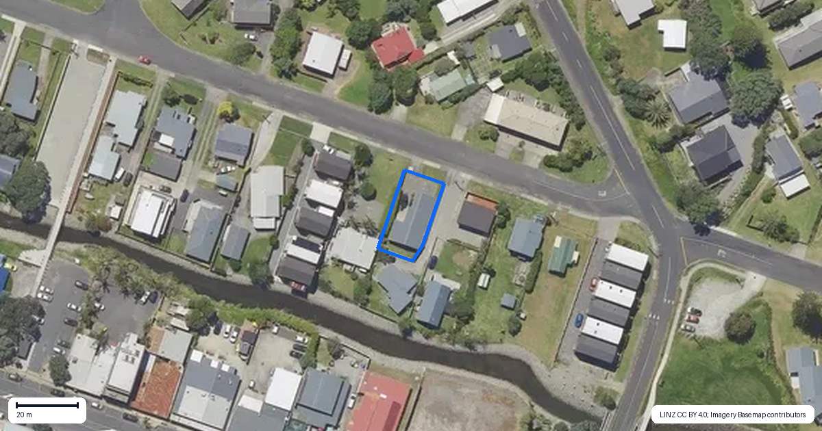 Property context map for 23A Edinburgh Street, Waihi Beach