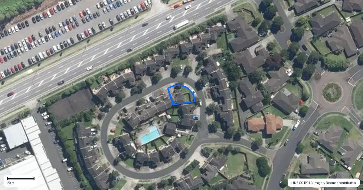 Property context map for 5 Skip Lane, East Tamaki, Auckland