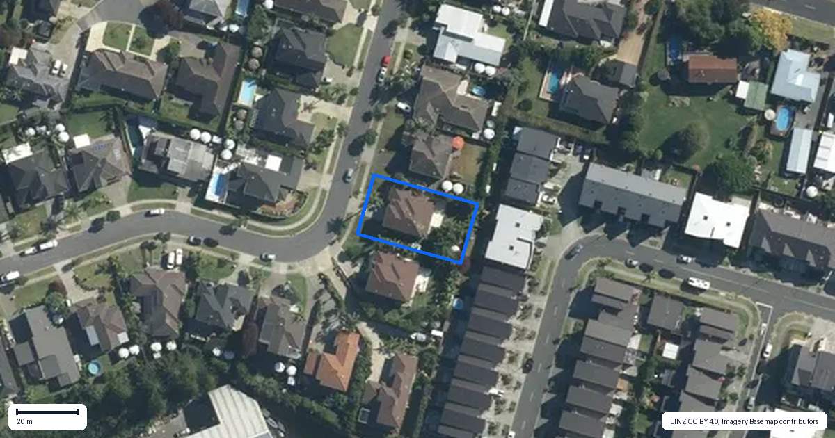 Property context map for 117 Pine Harbour Parade, Beachlands, Auckland