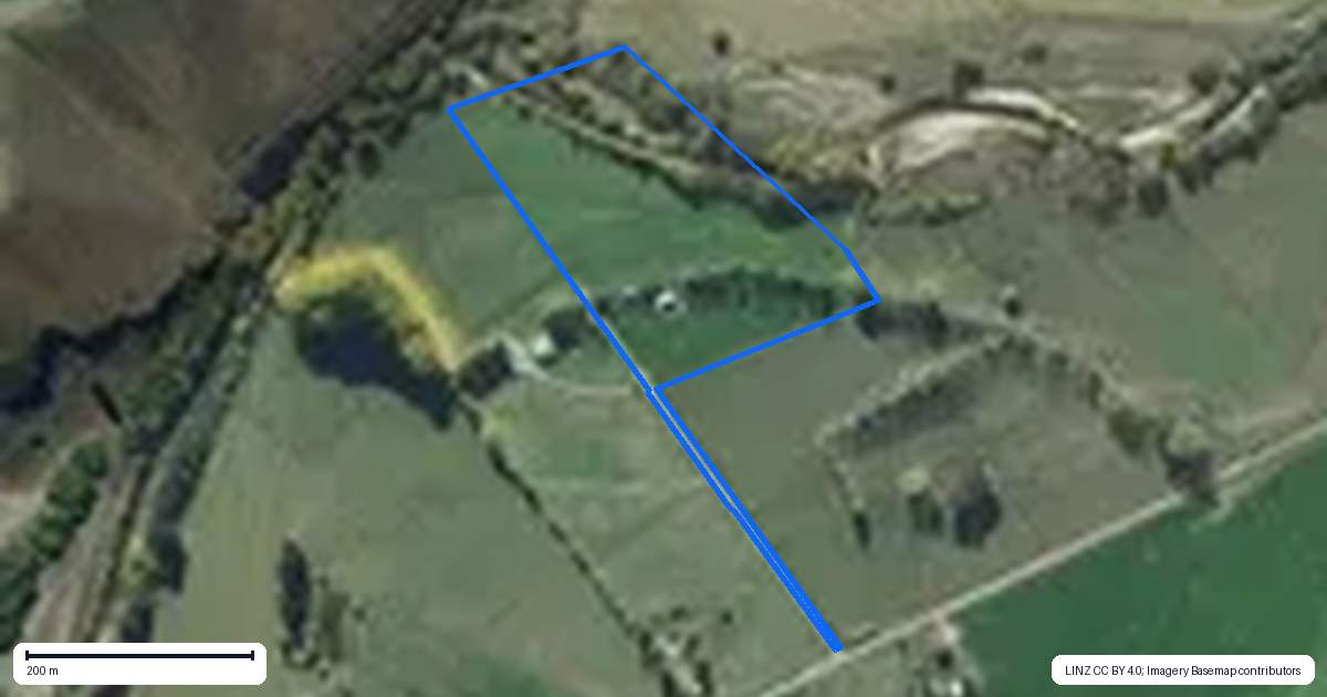Property context map for 553B Ardgour Road, Tarras, Cromwell
