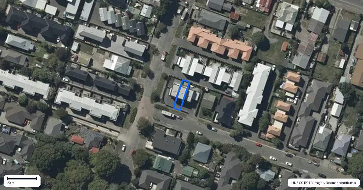 Property context map for 3 Walpole Street, Waltham, Christchurch