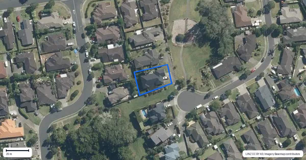 Property context map for 16 Springtide Place, Red Beach, Whangaparaoa