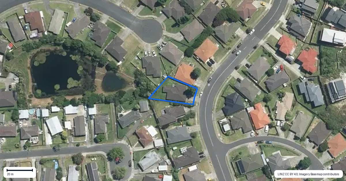 Property context map for 187 Keri Vista Rise, Papakura