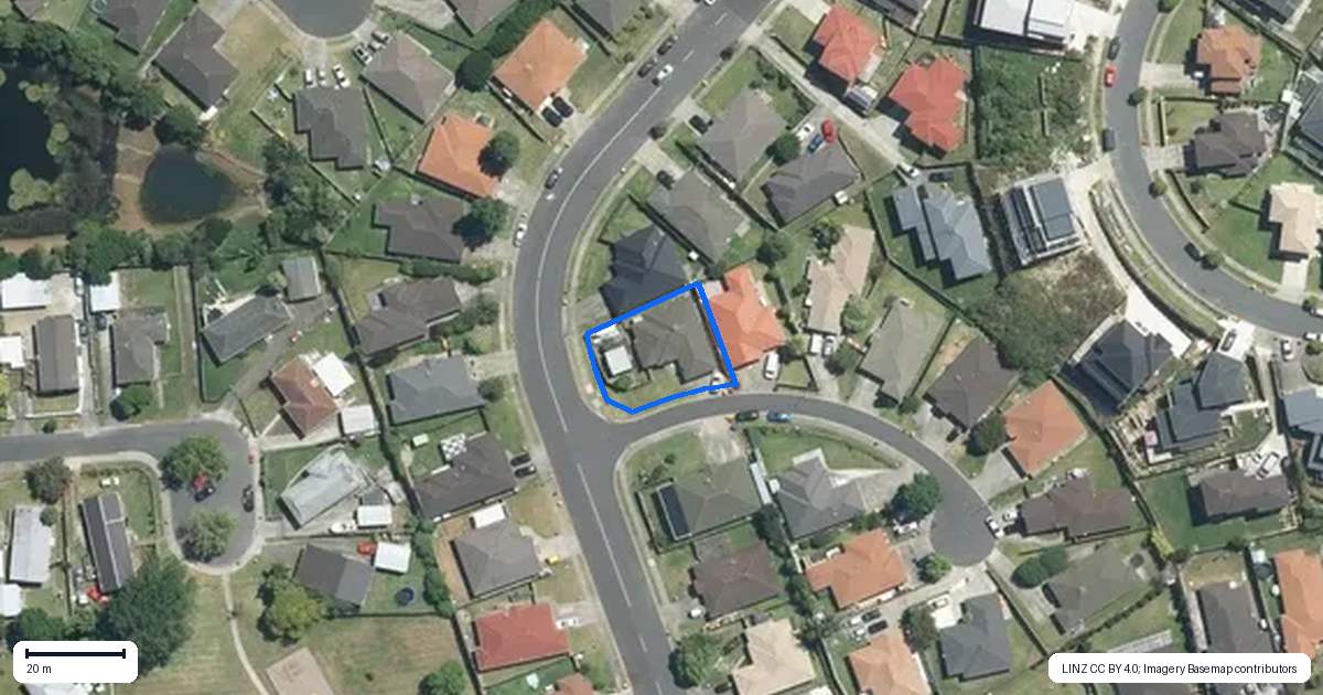Property context map for 2 Nykki Place, Papakura