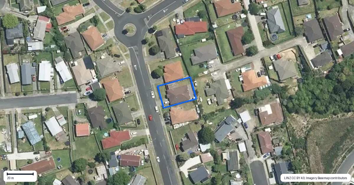 Property context map for 25 Duckworth Road, Papakura
