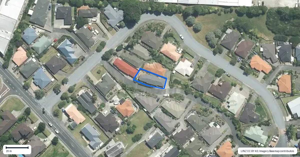 Property context map for 38 Elan Place, Stanmore Bay, Whangaparaoa