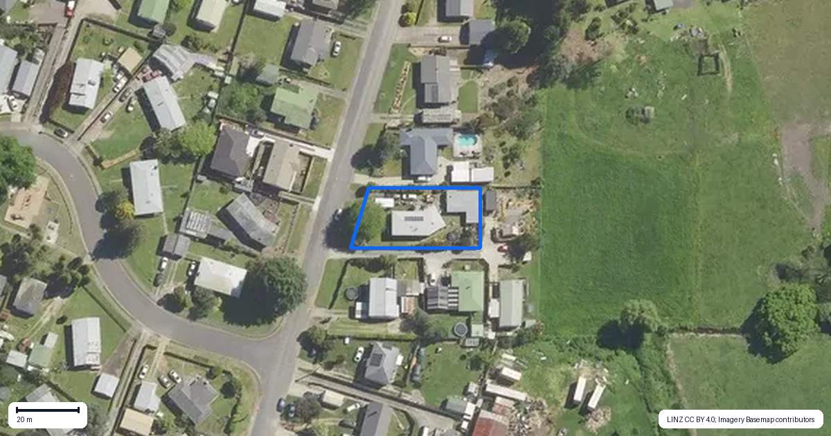 Property context map for 37 Harris Street, Te Puke