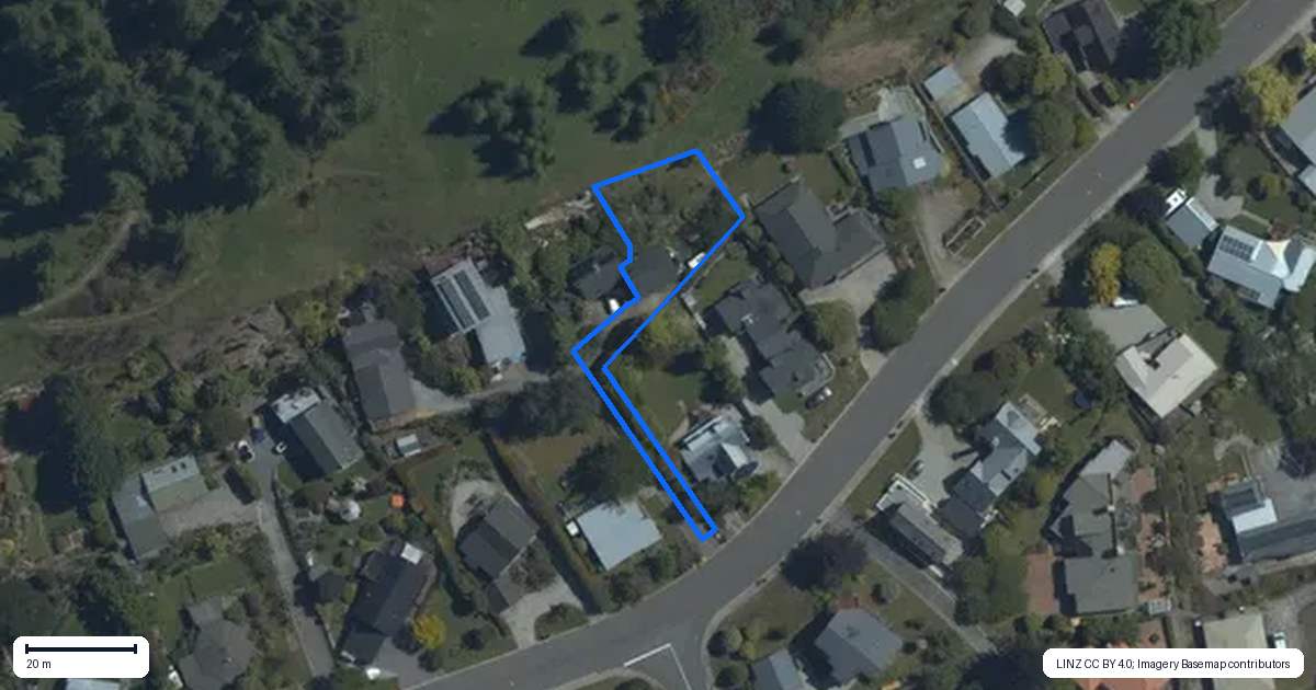 Property context map for 24A Bills Way, Wanaka