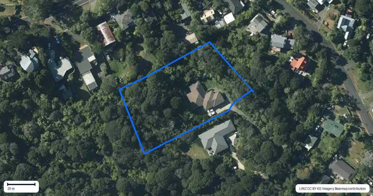Property context map for 7A Kitewaho Road, Swanson, Auckland