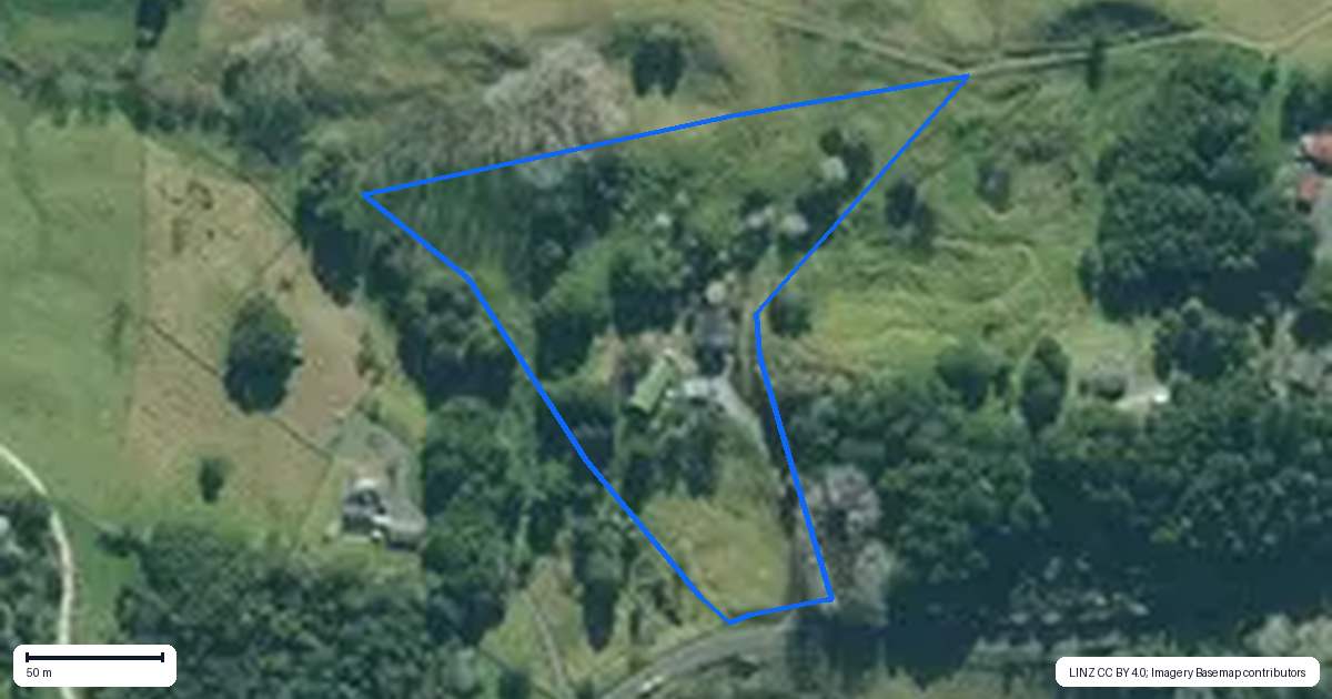 Property context map for 219 Kaiwaka-Mangawhai Road, Kaiwaka