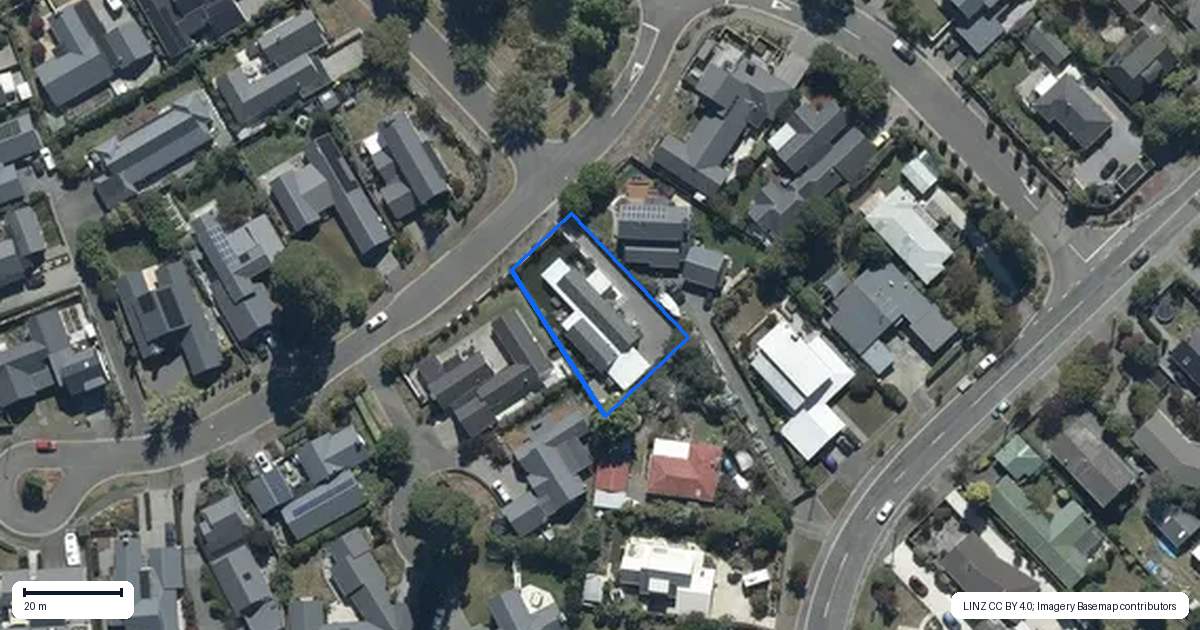 Property context map for 5 Rockport Place, Parklands, Christchurch
