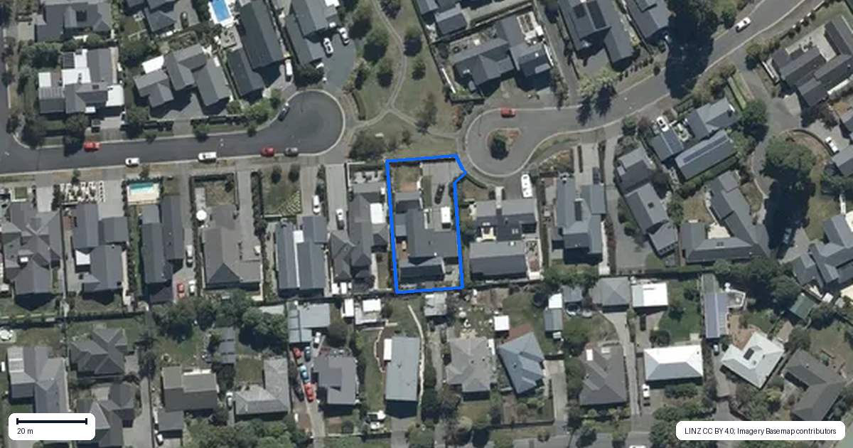 Property context map for 19 Rockport Place, Parklands, Christchurch